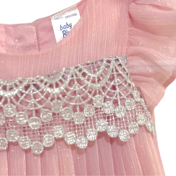 035 Baby B’Gosh Blush Pink Pleated Dress - Picture 2 of 2